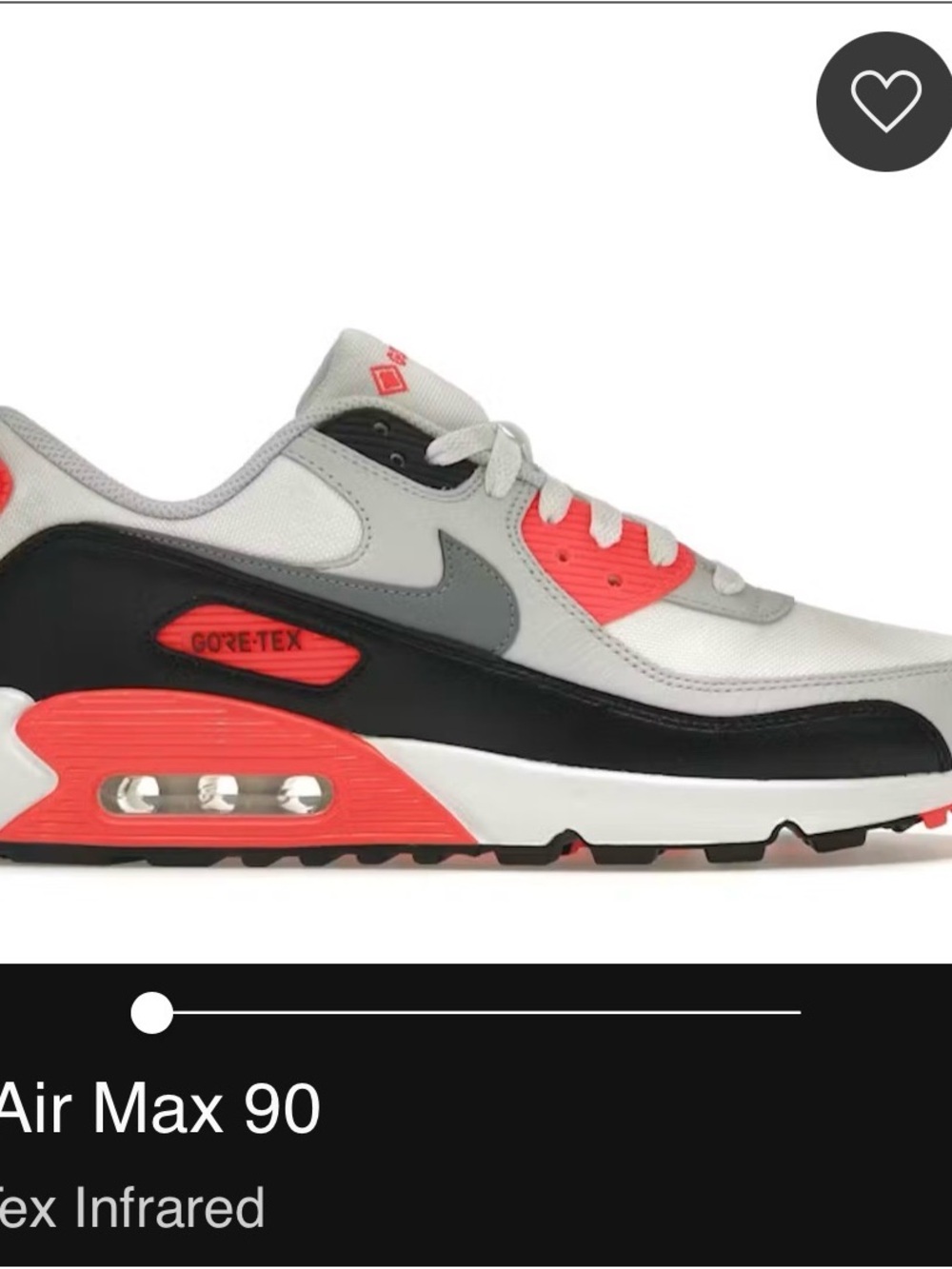 Nike Air Max 90 in White, Black & Infrared